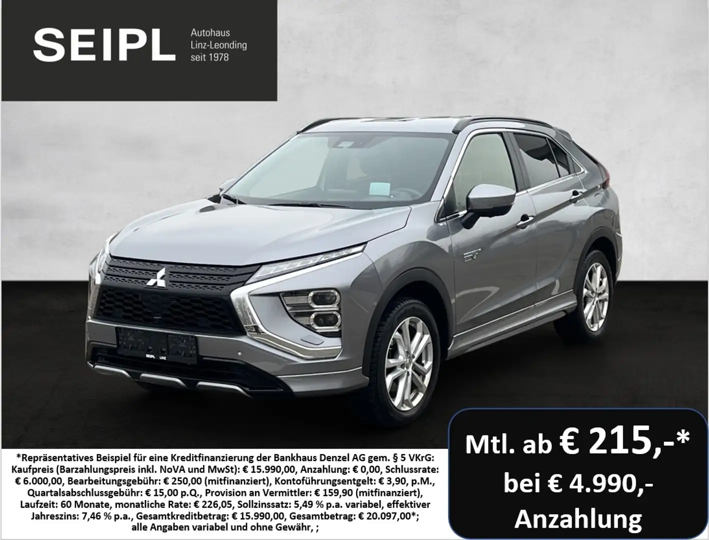 Mitsubishi Eclipse Cross 2,4 PHEV 4WD Diamond CVT Aut. Grau - 1