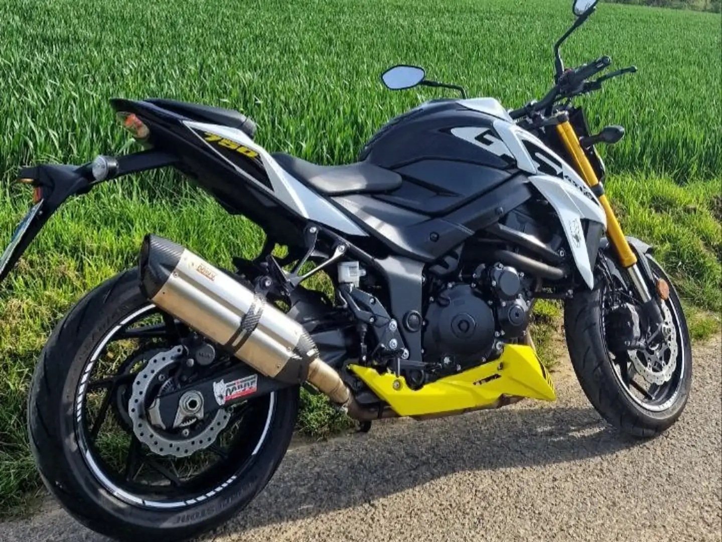 Suzuki GSX-S 750 (2020) – Letzte Version, Weiß-Gelb Edition Wit - 1