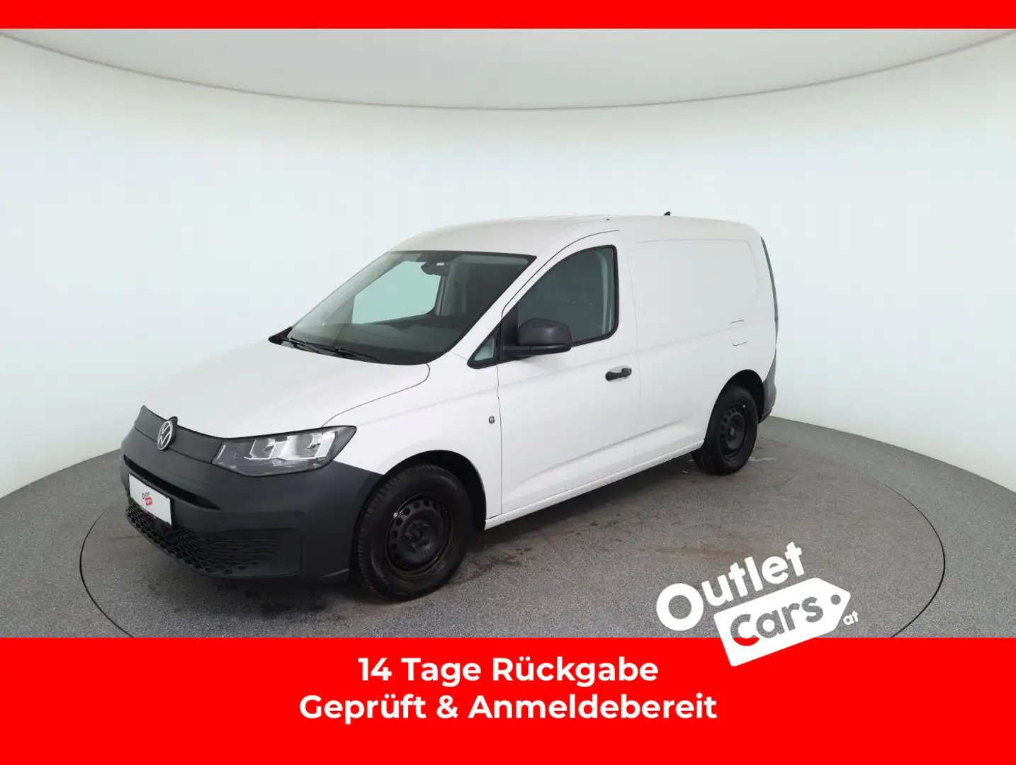 Volkswagen Caddy 2.0 TDI Cargo Klima+Bluetooth+Touch Weiß - 1