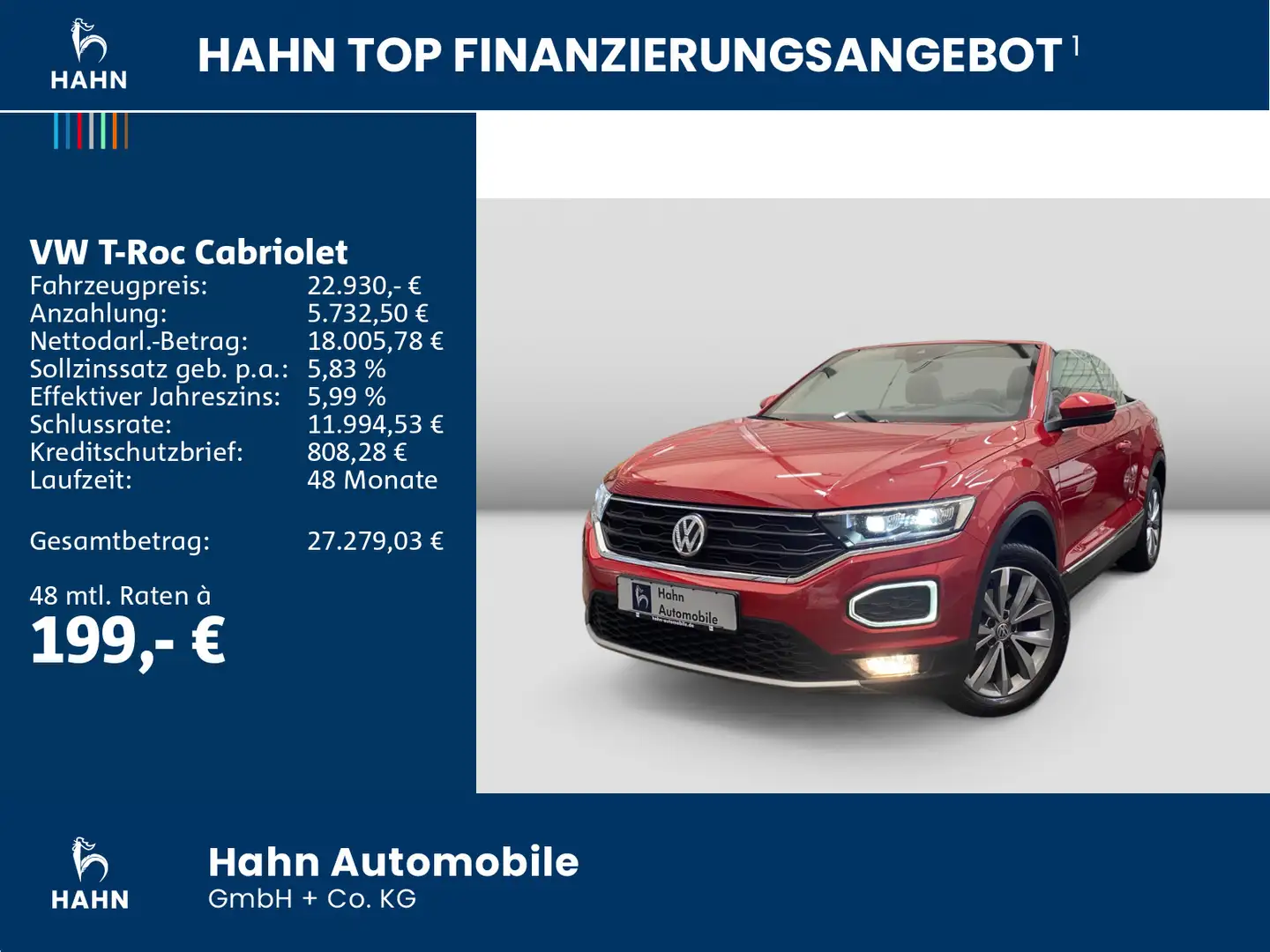 Volkswagen T-Roc 1.5 TSI Style DSG AHK Kamera LED Rot - 2