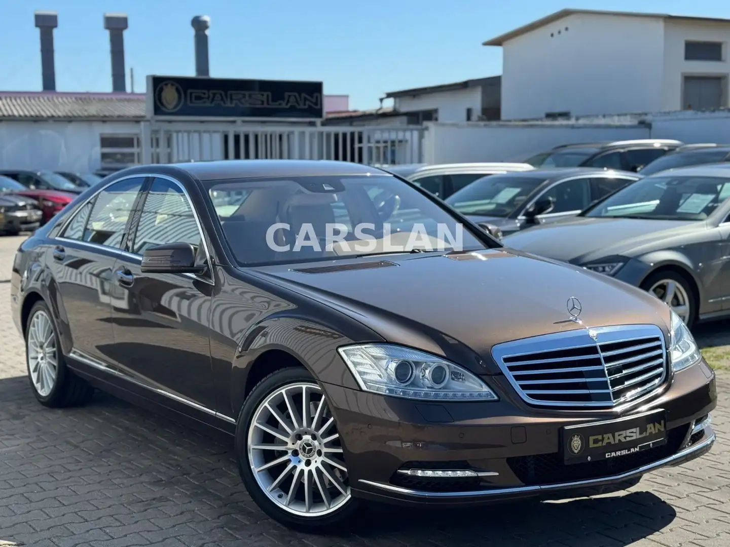 Mercedes-Benz S 450 LPG+19" AMG+SOFT+TOT+SPUR+R.KAMERA+SBL+LED Brun - 1