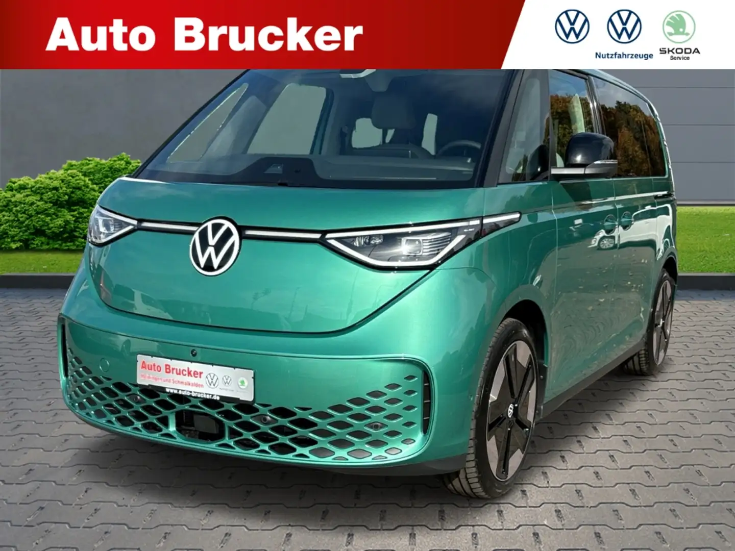 Volkswagen ID. Buzz Pro 150 kW+Navigationssystem+Rückfahrkamera+Klimaa Зелений - 1