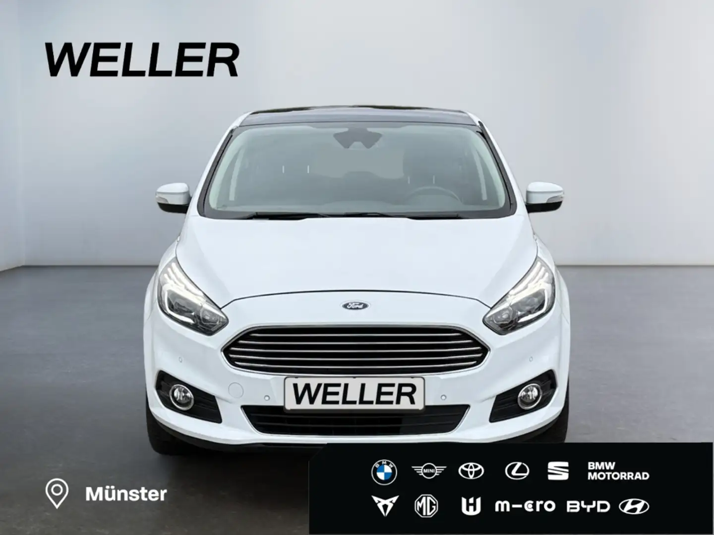 Ford S-Max 2.0 Titanium *LED*ACC*Pano*7-Si*el Heck* Blanc - 2