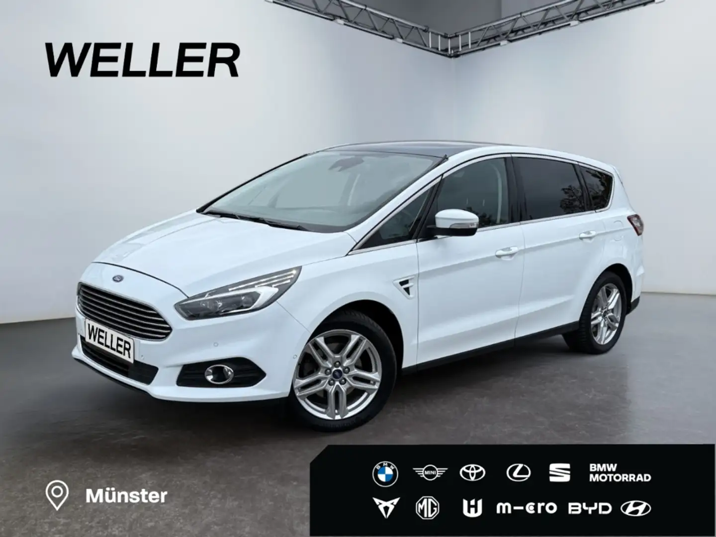 Ford S-Max 2.0 Titanium *LED*ACC*Pano*7-Si*el Heck* Blanc - 1