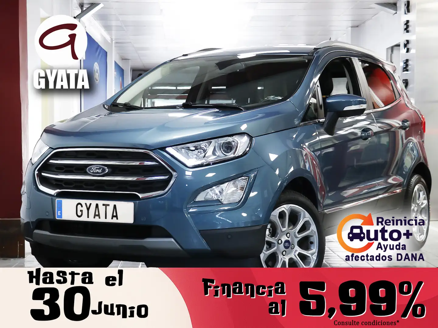 Ford EcoSport 1.0 EcoBoost Titanium 125 Azul - 1