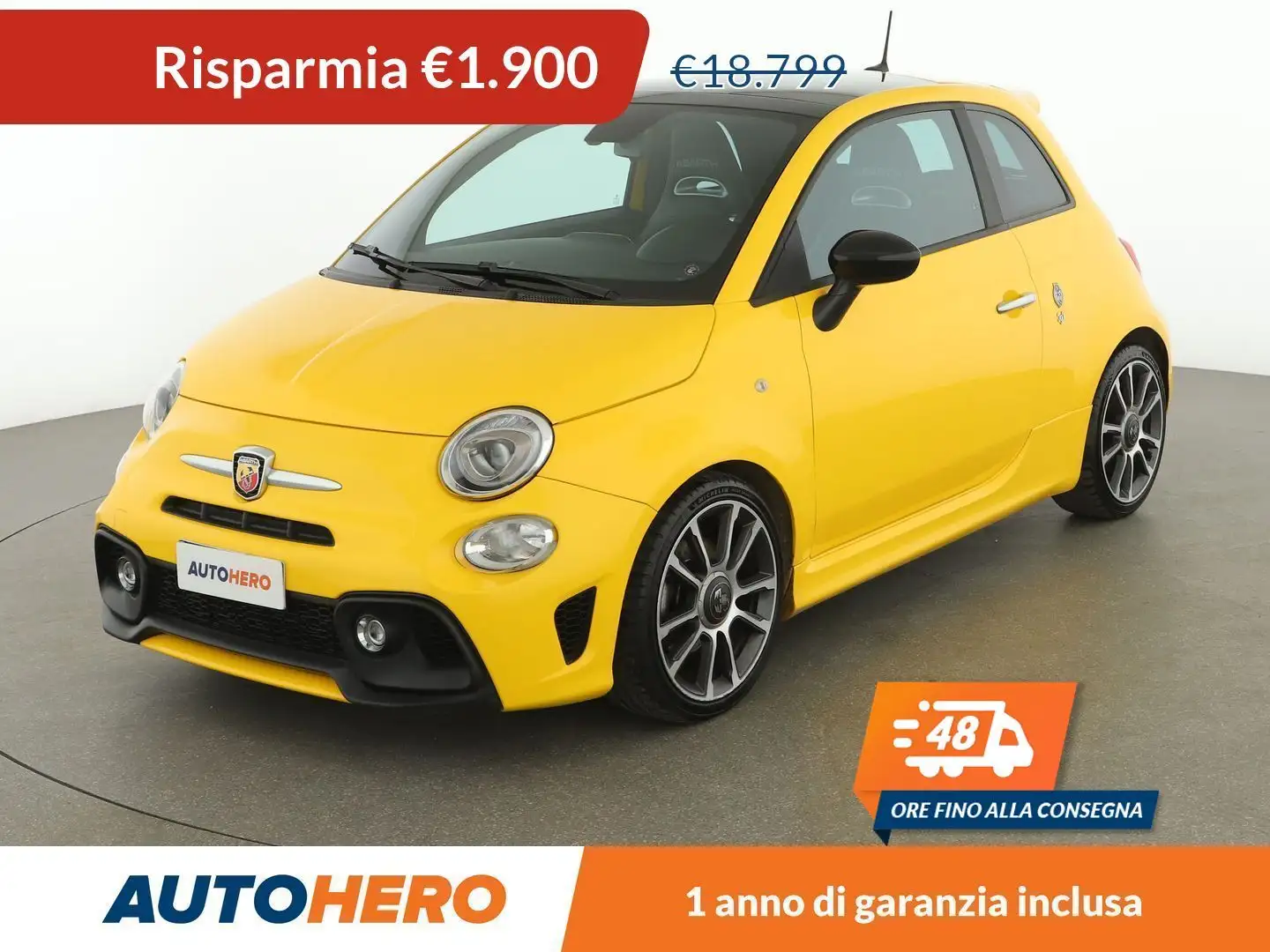 Abarth 595 1.4 Turbo Turismo Giallo - 1