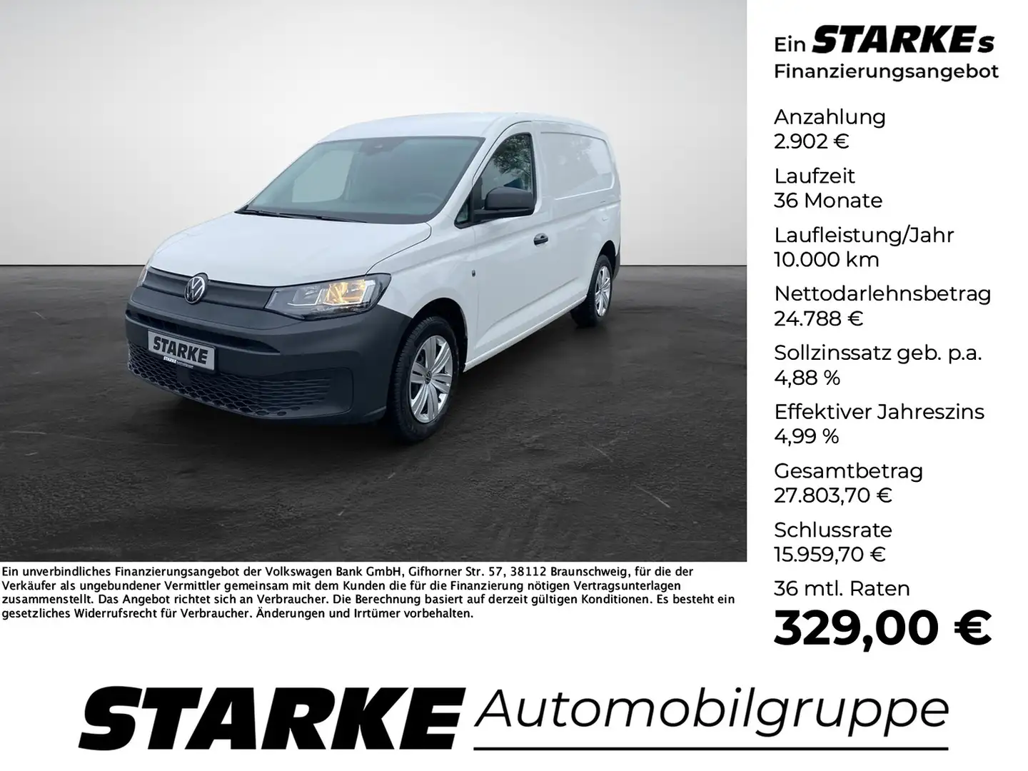 Volkswagen Caddy Maxi Cargo 2.0 TDI Blanc - 1