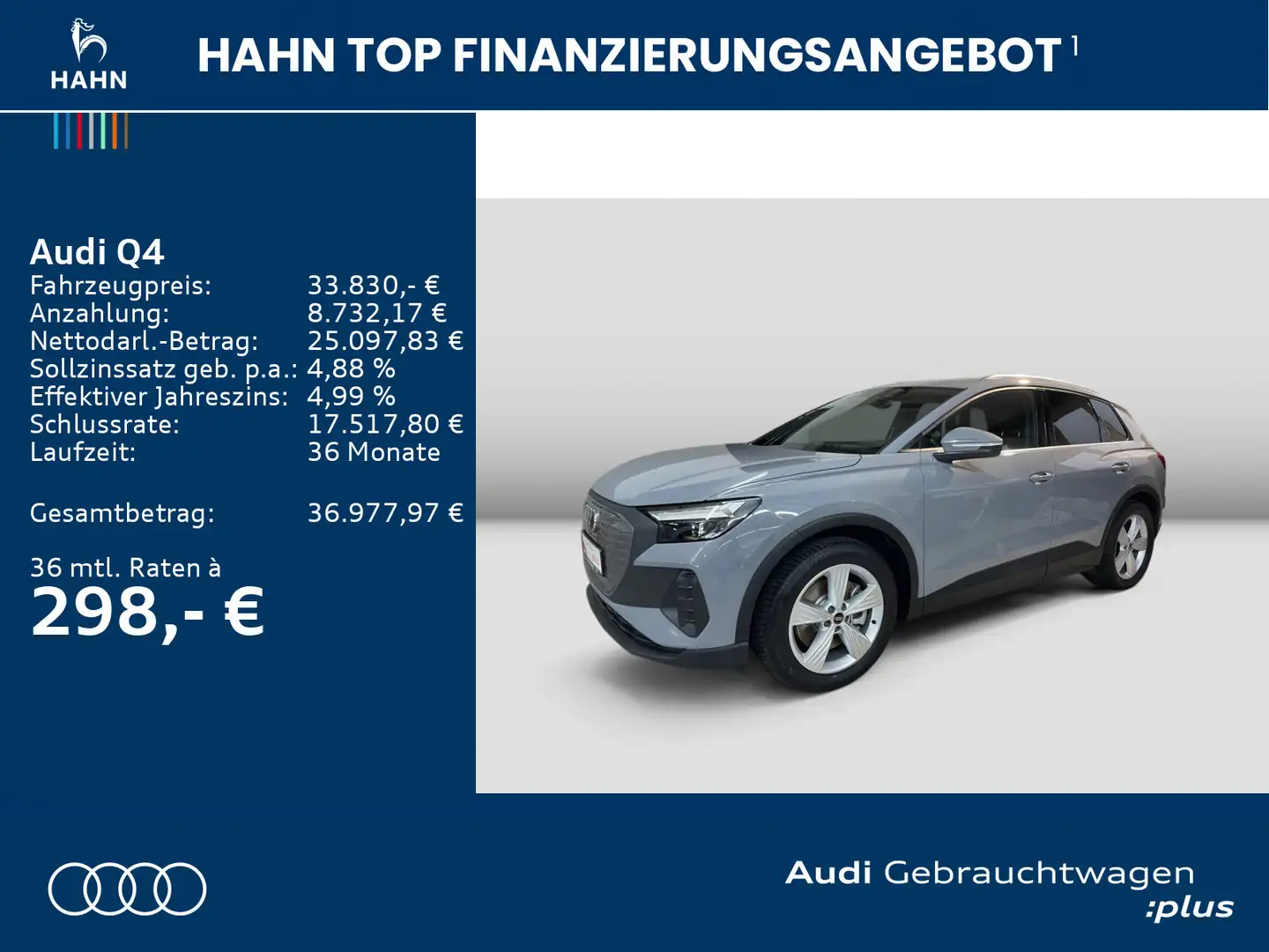 Audi Q4 e-tron Q4 40 e-tron Privacy Standklima CAM ACC Sitzheiz Grau - 2