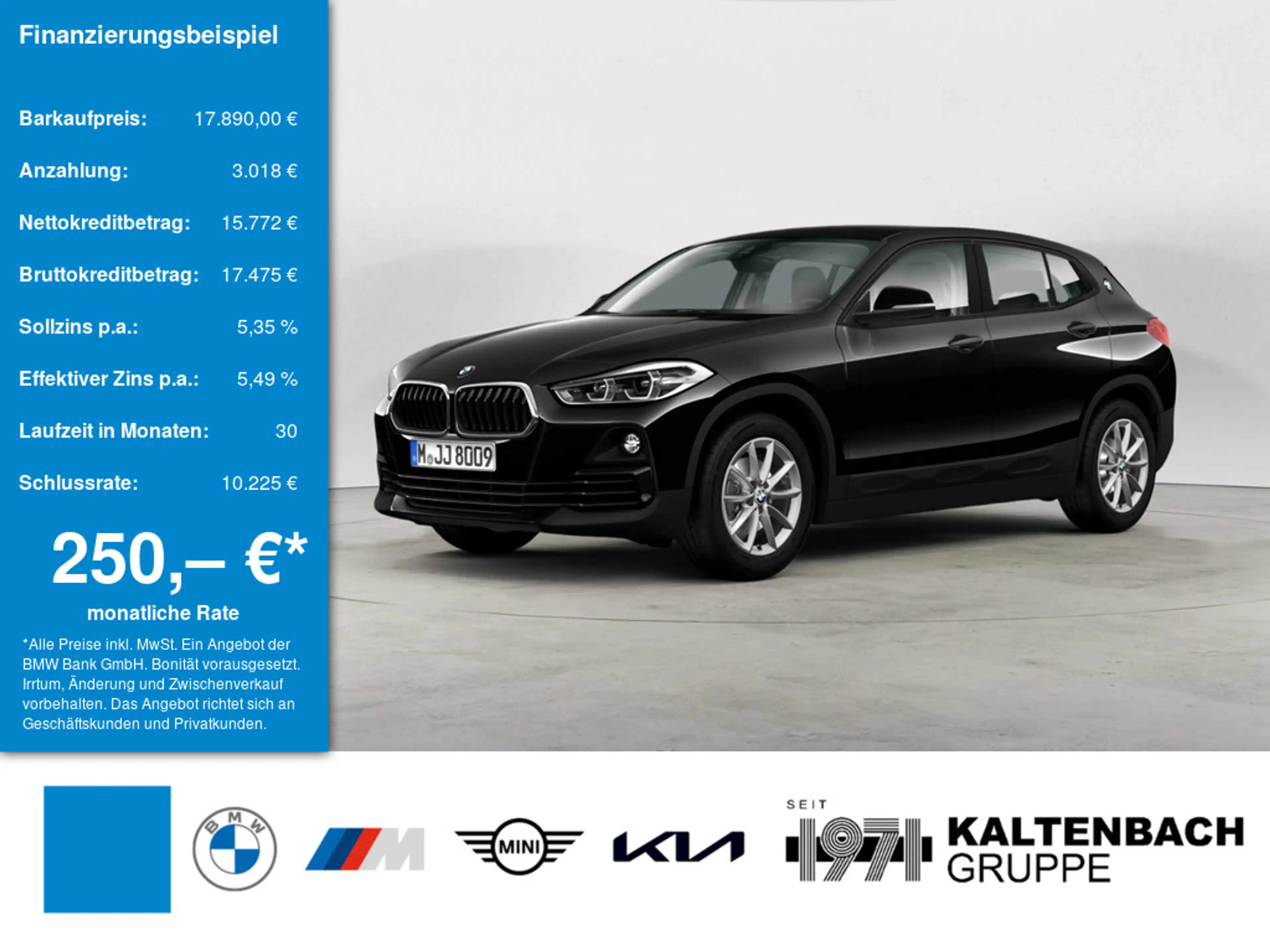 BMW X2 sDrive18i AHK LED NAVI SHZ PDC KLIMA