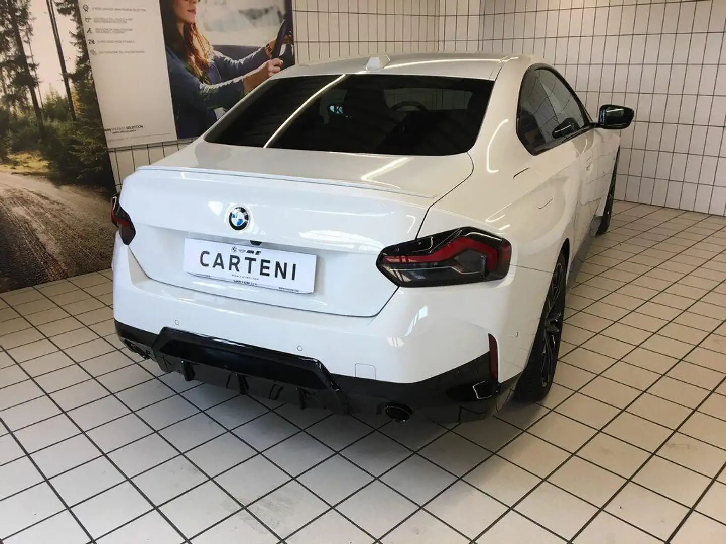 BMW 218 i Coupe Msport auto Bianco - 2