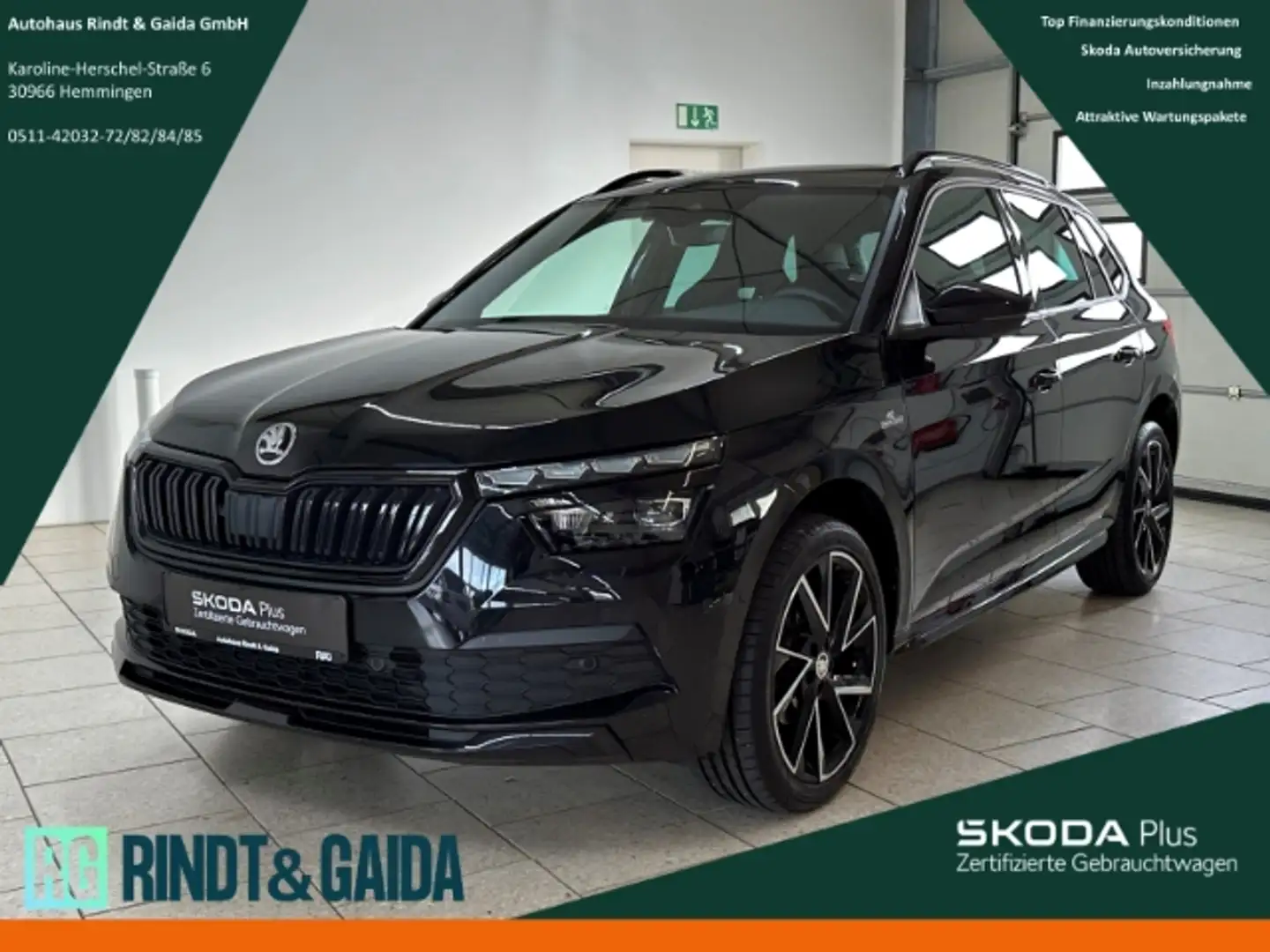 Skoda Kamiq 1.0 TSI Monte Carlo Navi AHK Kamera Schwarz - 1