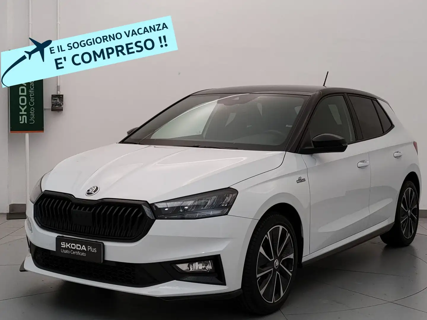 Skoda Fabia Fabia 1.0 MPI 80 CV Monte Carlo Bianco - 1