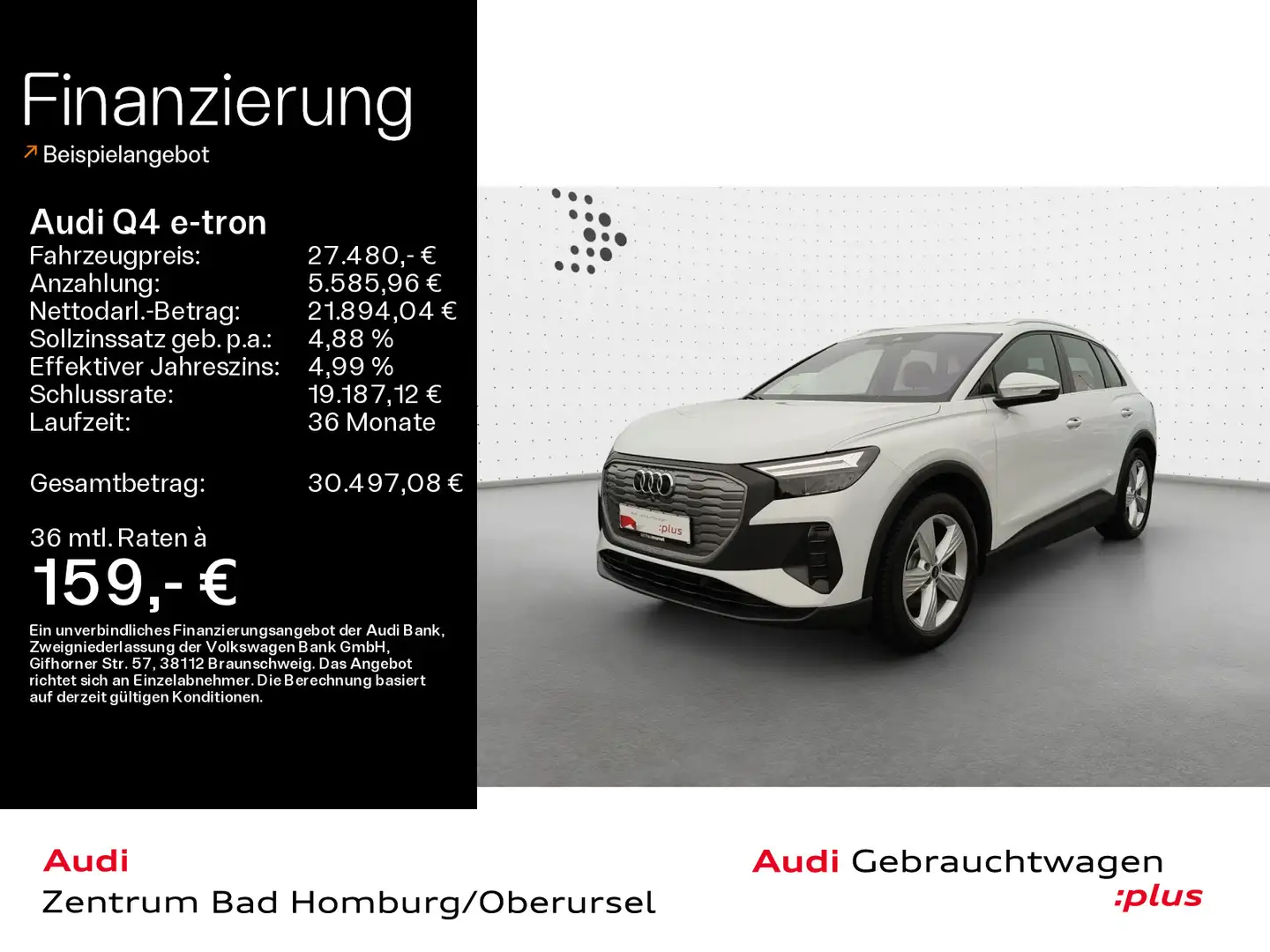 Audi Q4 e-tron 40*Navi*LED*Alu*SONOS*PDC*Pano*Virtual Weiß - 1
