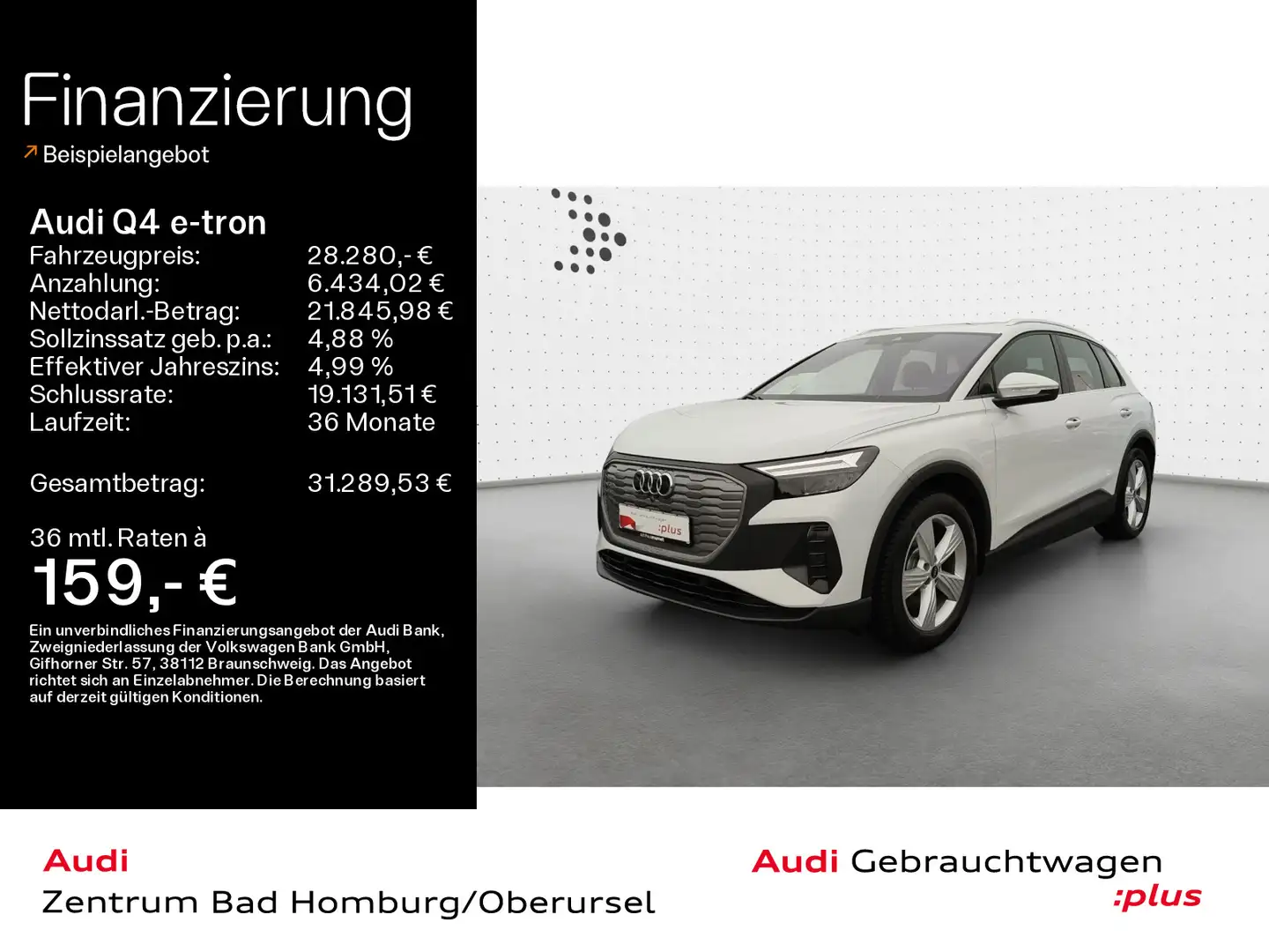 Audi Q4 e-tron 40*Navi*LED*Alu*SONOS*PDC*Pano*Virtual Weiß - 1