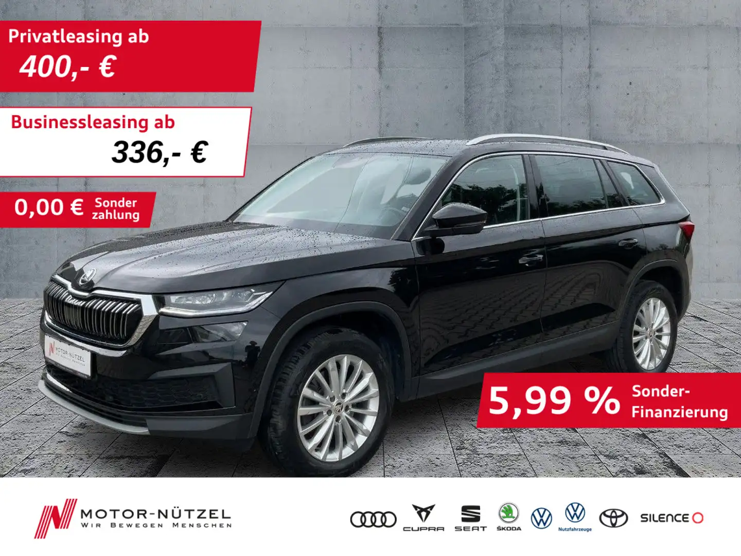 Skoda Kodiaq 2.0 TDI 4x4 DSG STYLE MATRIX+NAVI+ACC+AHK Schwarz - 1