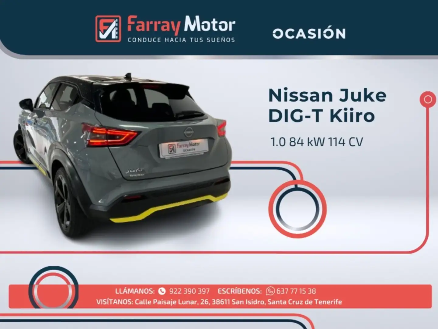 Nissan Juke 1.0 DIG-T Kiiro 4x2 114 Gris - 2