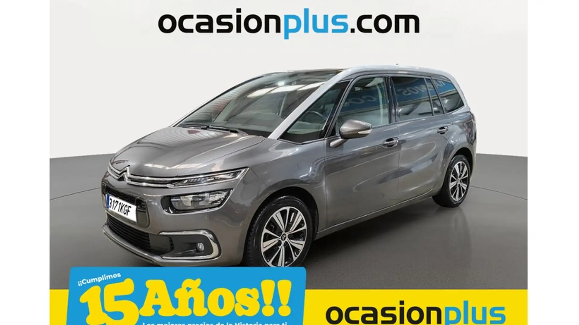 Citroen C4 Grand Picasso 1.2 PT. S&S Feel EAT6 130 Grijs - 1