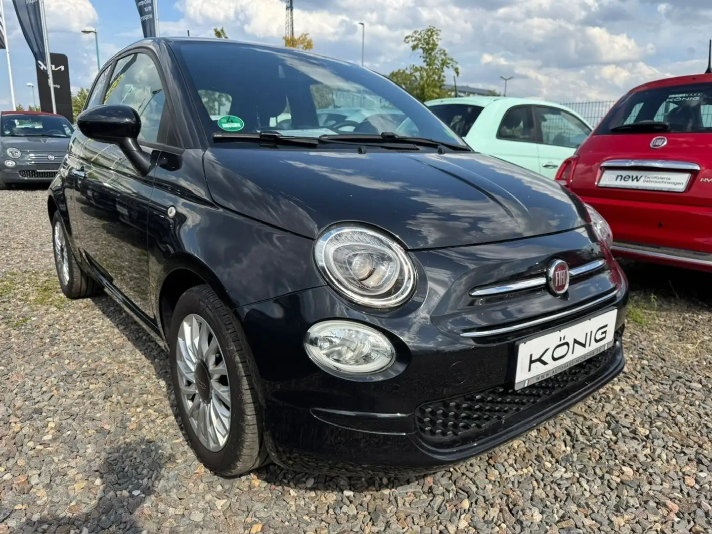 Fiat 500 LOUNGE, Klima, Carplay Schwarz - 2