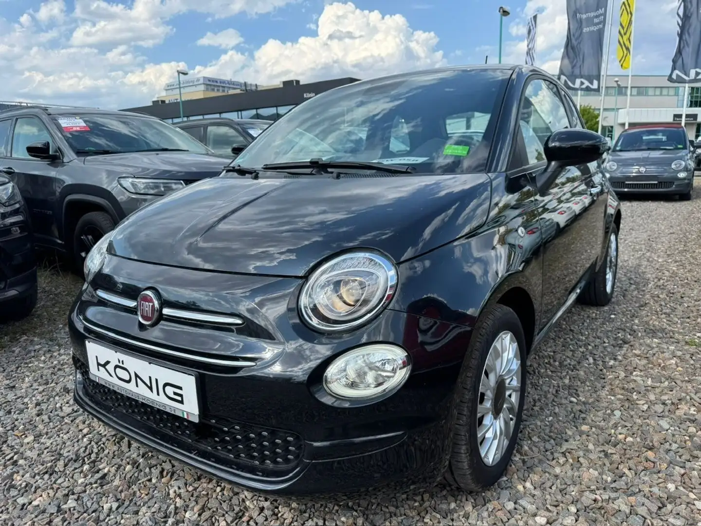 Fiat 500 LOUNGE, Klima, Carplay Schwarz - 1