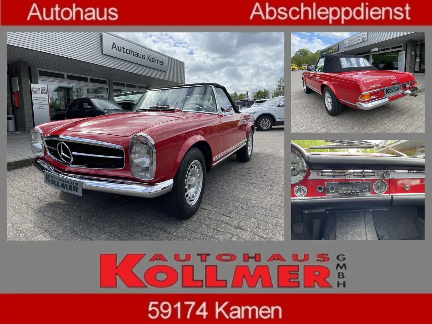 Mercedes-Benz 280 SL Pagode Automatik Rouge - 1