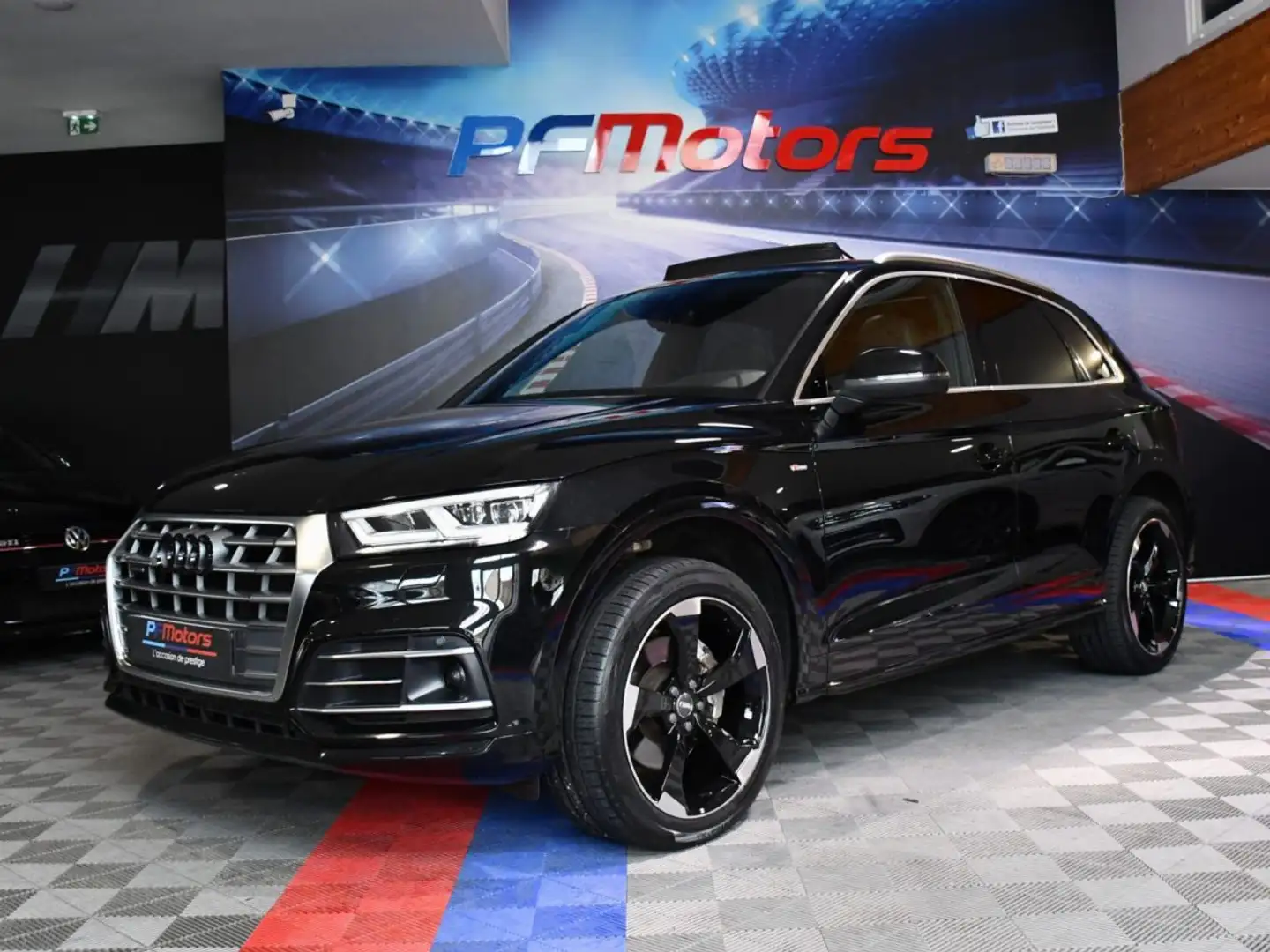 Audi Q5 S-Line 40 TDI 190 Quattro GPS Virtual TO ACC Hayon Pré Sense Lane Attelage JA 20 Rotor Zwart - 1