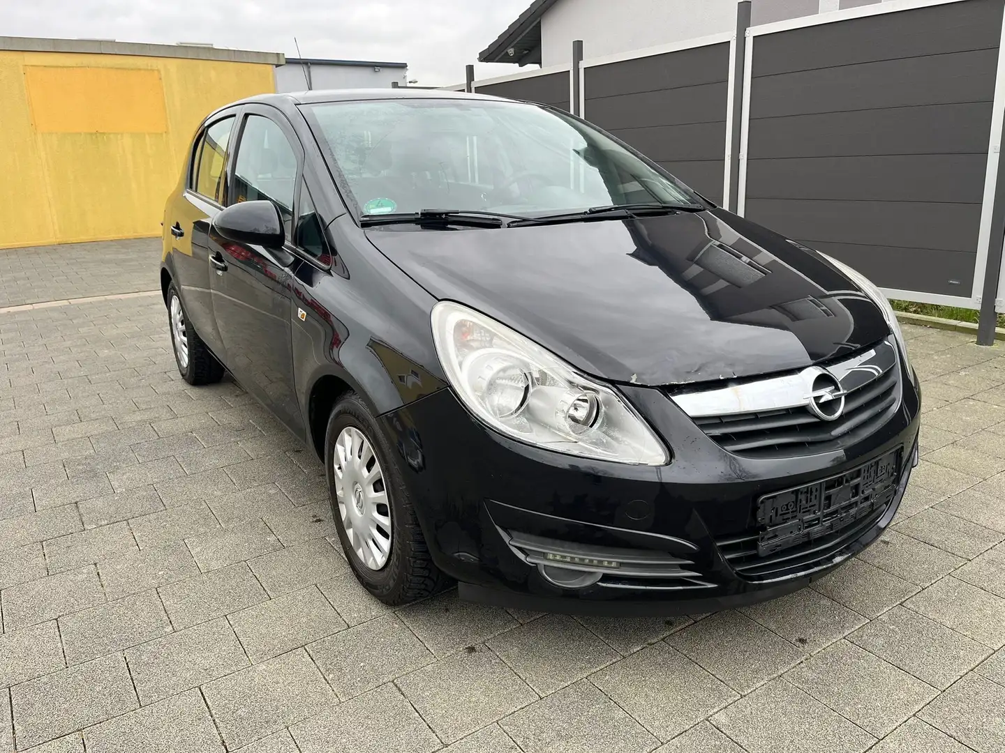 Opel Corsa Edition 1.2 KLIMA+AHK+MFL+TÜV:10/2024 Schwarz - 1