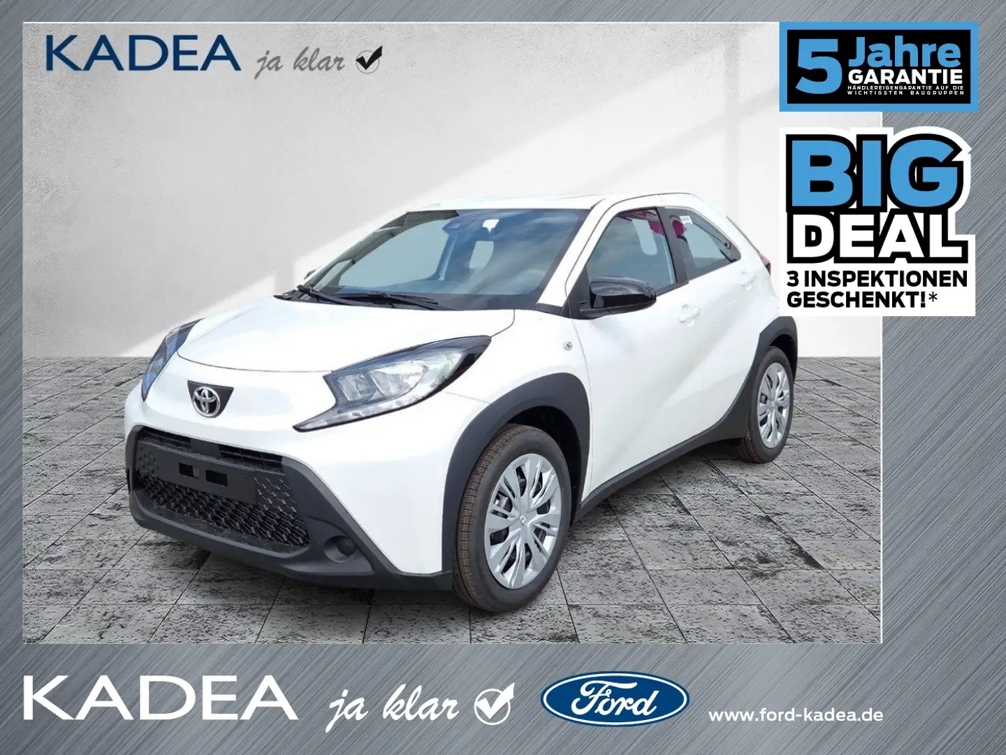 Toyota Aygo X 1.0 Business Edition ACC+Navi+SHZ+Kam.+PDC Blanc - 1