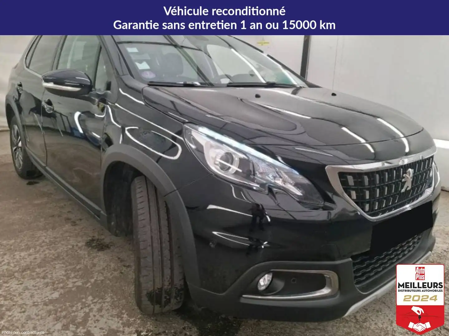 Peugeot 2008 PureTech 110 EAT6 Allure +Caméra +PDC AV Noir - 2