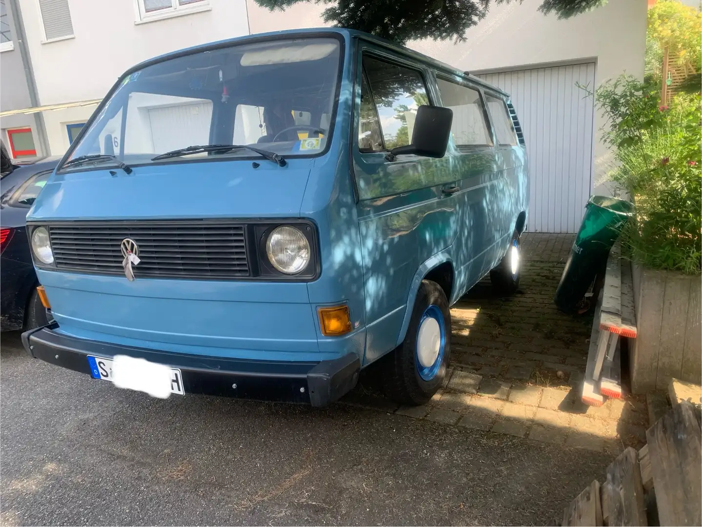Volkswagen T3 Kombi Bleu - 1