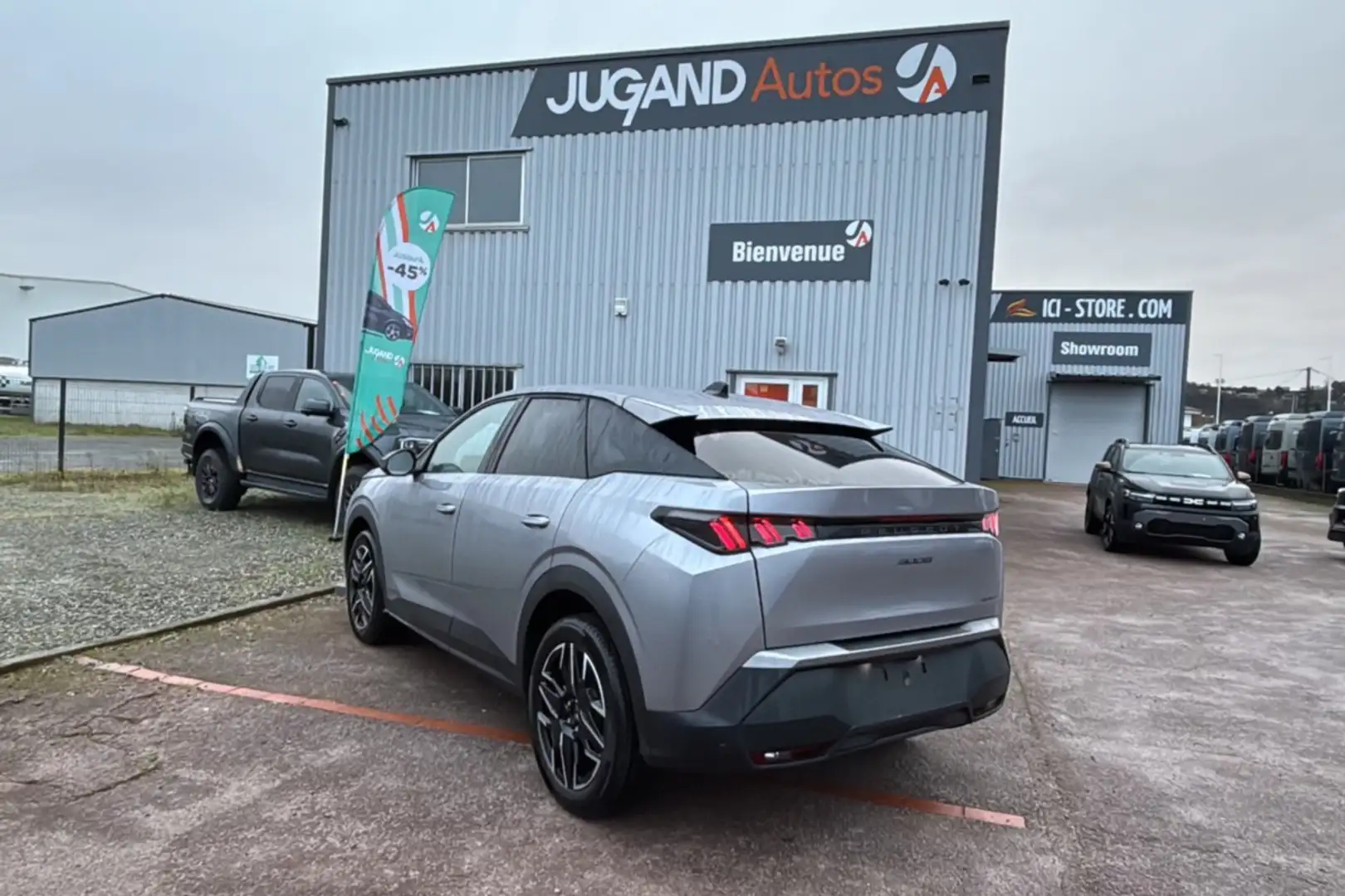 Peugeot 3008 HYBRID 136 E-DCS6 ALLURE GPS Gris - 2