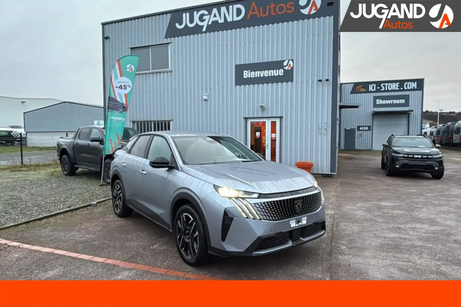Peugeot 3008 HYBRID 136 E-DCS6 ALLURE GPS Gris - 1