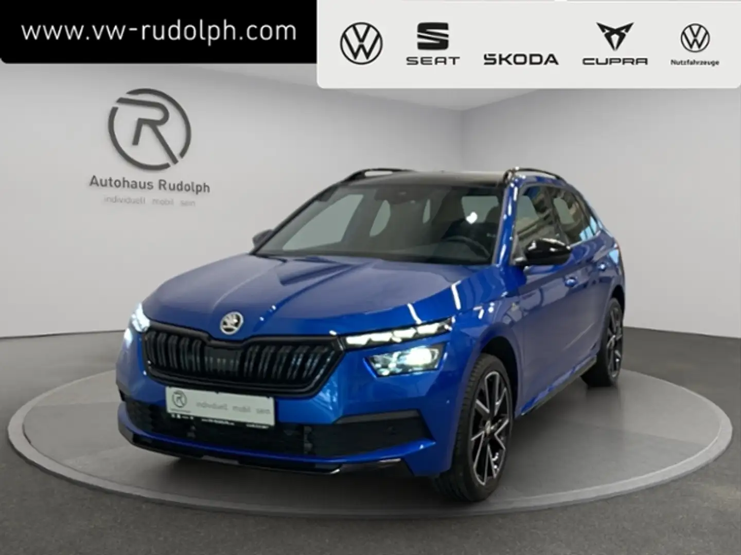 Skoda Kamiq 1.5 TSI DSG Monte Carlo / Navi LED AHK Blau - 1