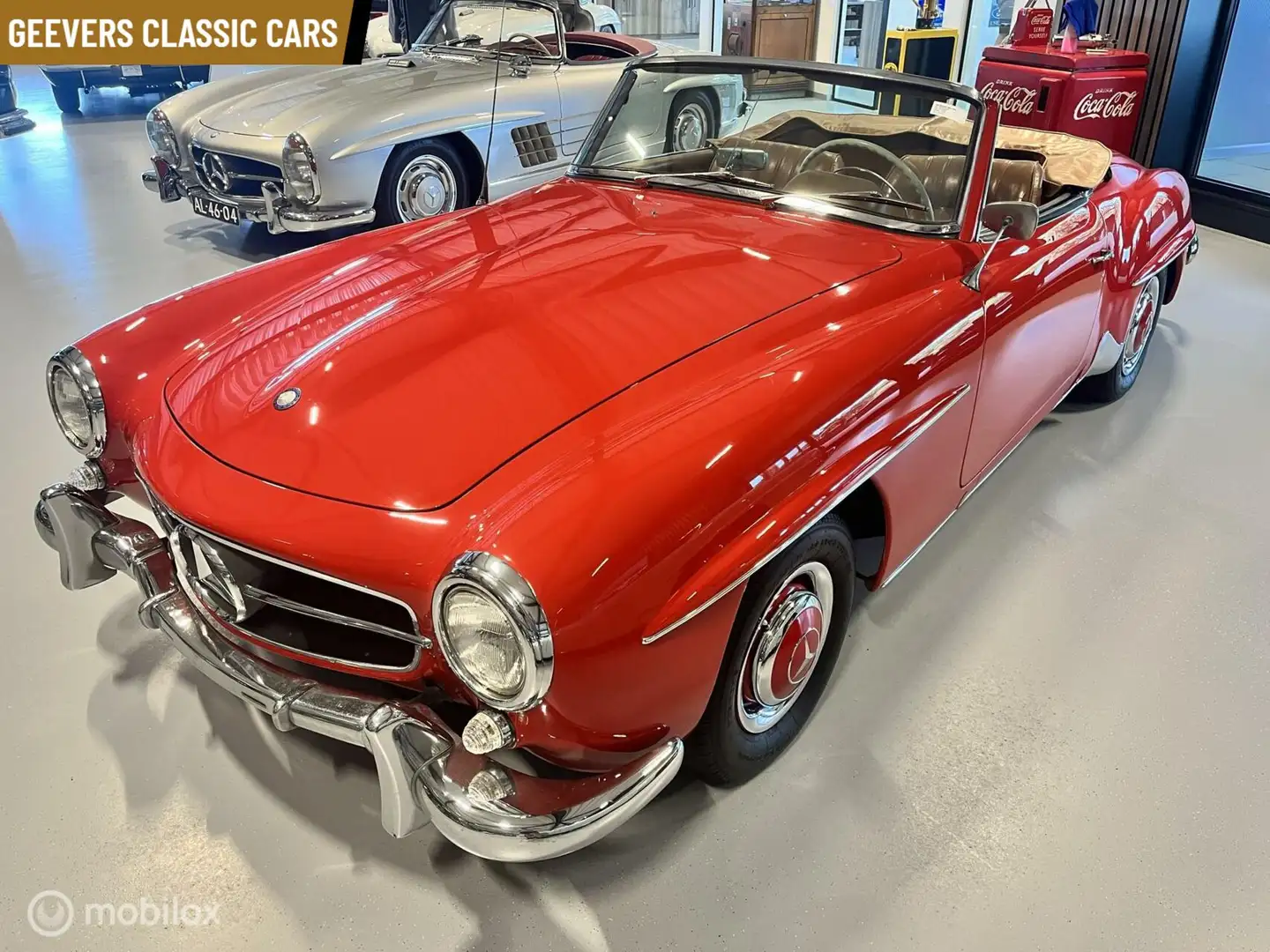 Mercedes-Benz 190 190SL 2 Tops Cabriolet handgeschakeld Roşu - 1