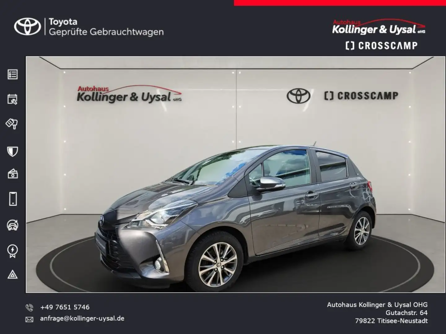 Toyota Yaris 1,5-Dual-VVT-iE Y20 Club Grey - 1