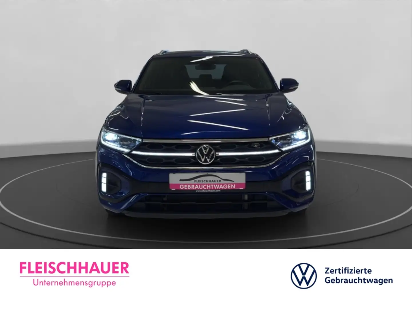 Volkswagen T-Roc R-Line 2.0 TDI 4M Matrix+Navi+AHK+19''+Stdhzg+App- Blau - 2