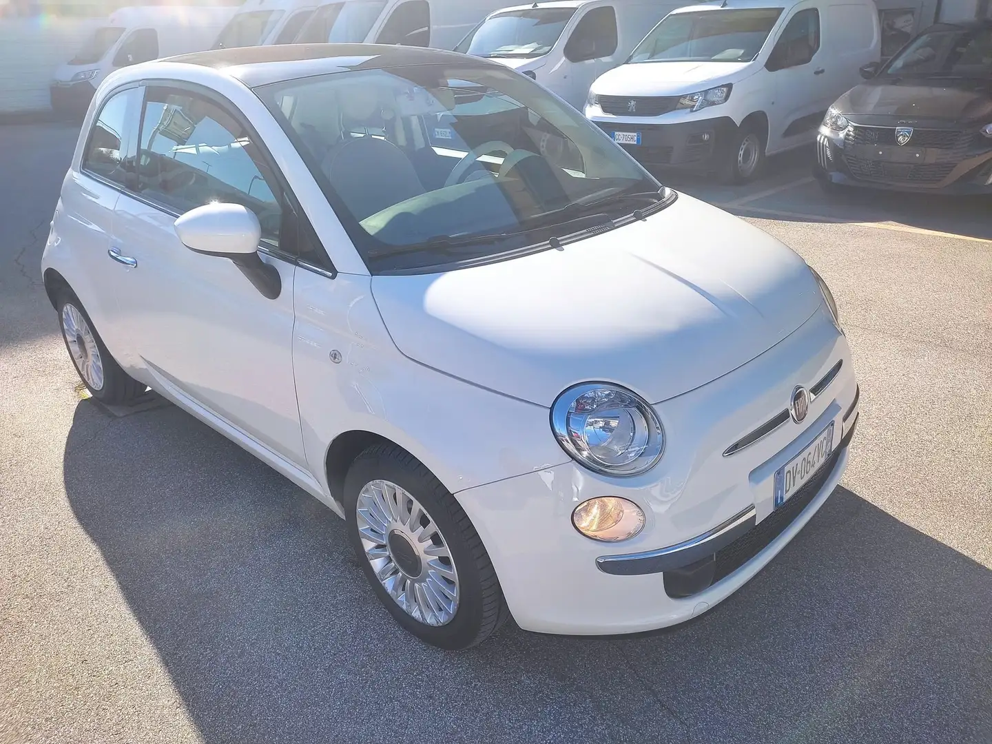 Fiat 500 500 1.2 Lounge Blanc - 1