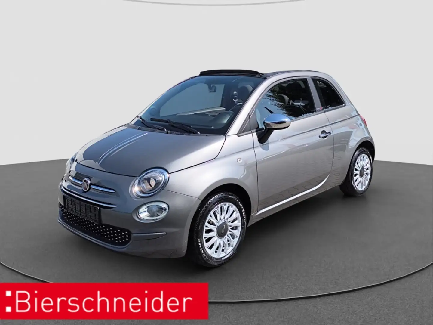 Fiat 500C 1.0 Hybrid Lounge NAVI KLIMAAUT PDC Gris - 1