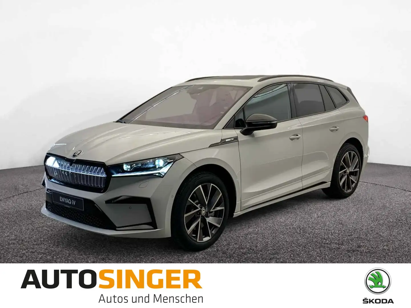 Skoda Enyaq iV 85x Sportline *WÄRME*PANO*MATRIX*AHK* Weiß - 1