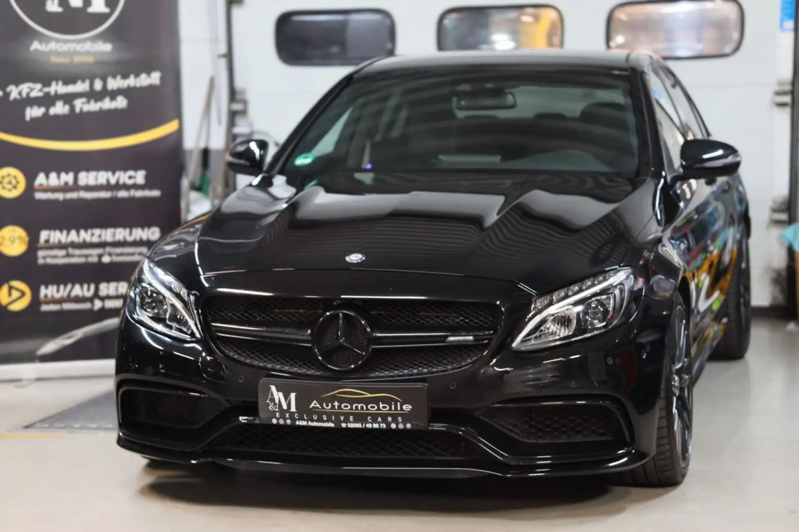 Mercedes-Benz C 63 AMG *PANORAMA*BURMESTER*R KAM*LEDER*NAVI* Schwarz - 1