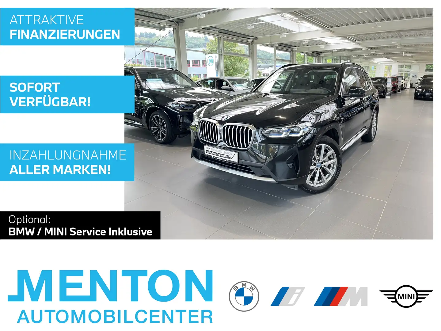 BMW X3 xDrive30e Parking Ass.+/Shz vo.+hi./Laserlicht/HuD Schwarz - 1