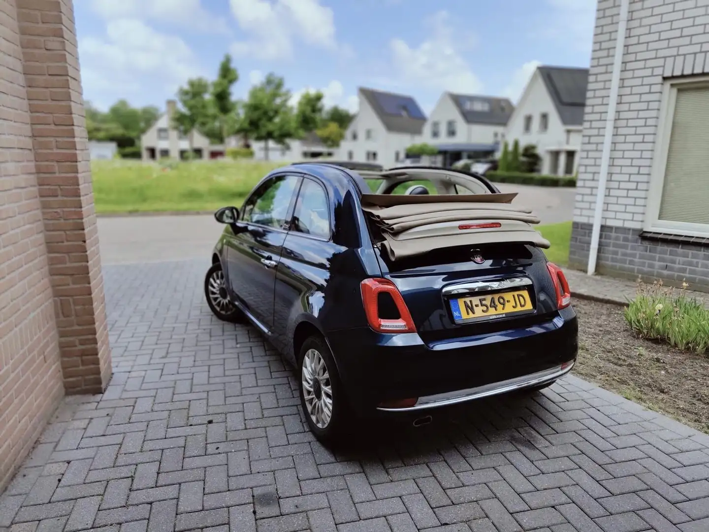 Fiat 500 500 1.2 Lounge Blauw - 1