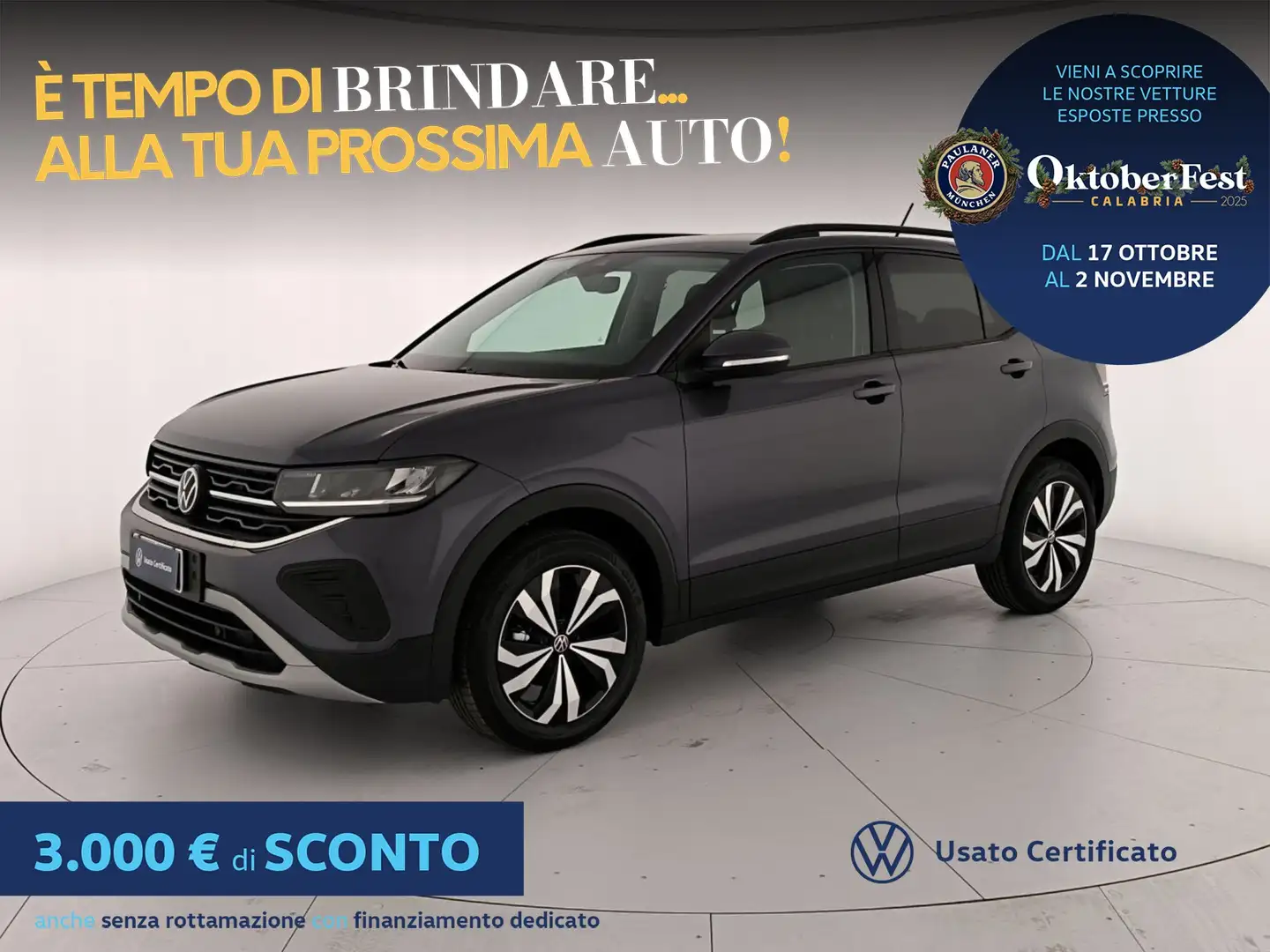 Volkswagen T-Cross 1.0 tsi edition plus 95cv Grigio - 1