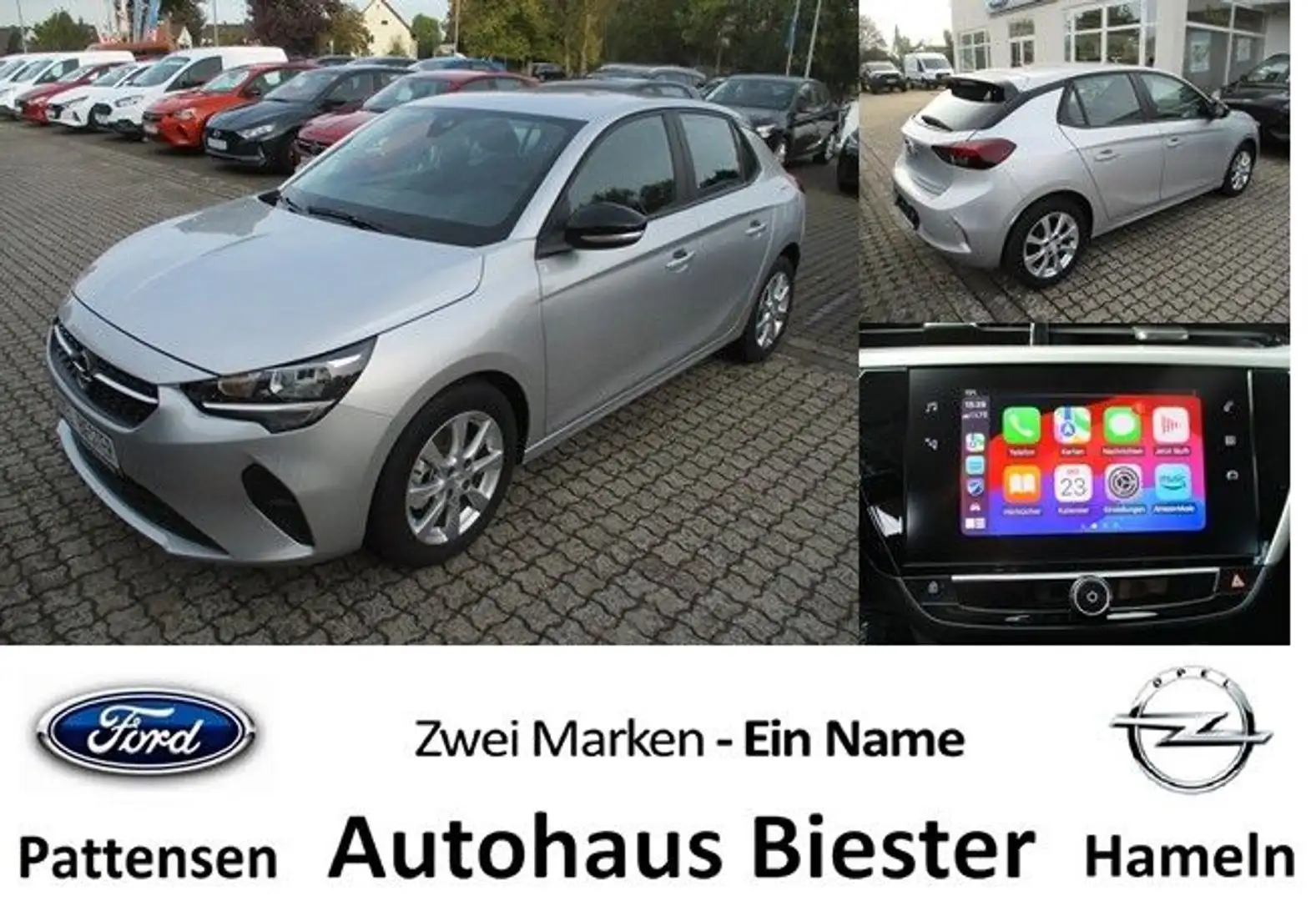 Opel Corsa F Edition PDC + Tempomat + Sitzh.+ Kamera Silber - 1