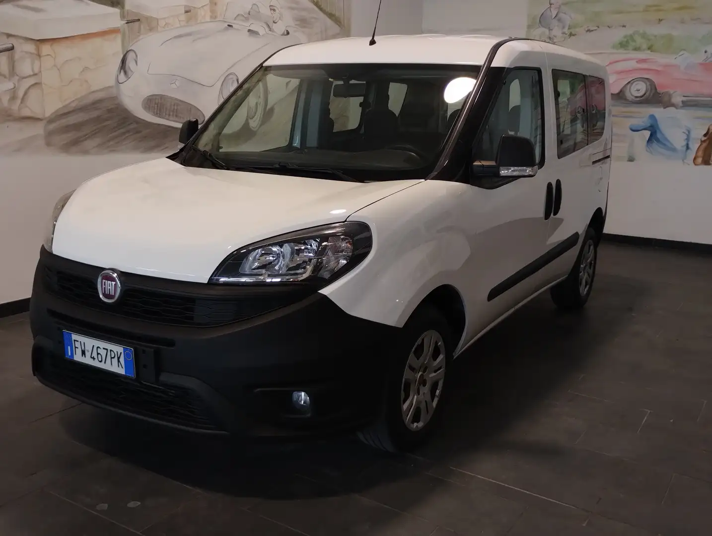Fiat Doblo 1.3 MJT 95 CV AUTOCARRO N1  UNICO-PROPR SEDILI RIS Biały - 1