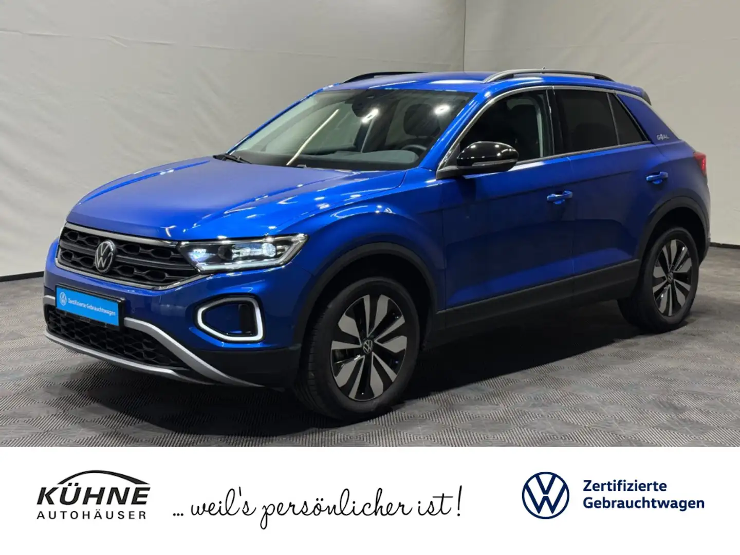 Volkswagen T-Roc T-ROC GOAL 1.0 TSI | LED+ NAVI ACC DAB APP-CONN Blau - 1