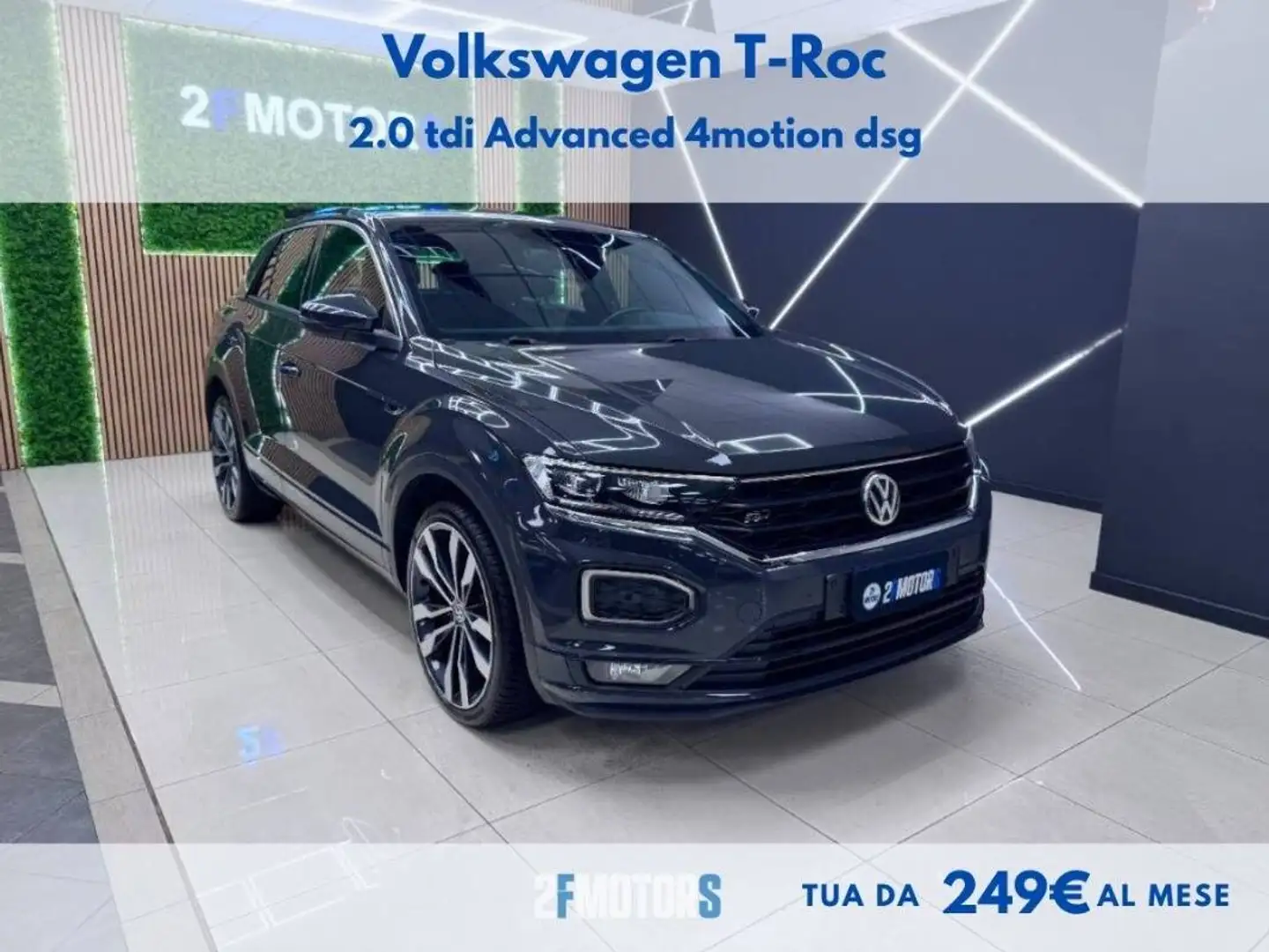 Volkswagen T-Roc 2.0 tdi R-line 4motion dsg Gris - 1