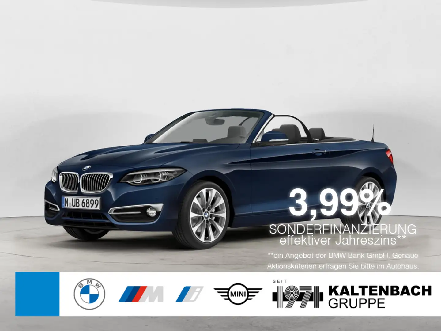 BMW 230 i Cabrio Luxury Line FACEL. LED NAVI H/K Bleu - 1