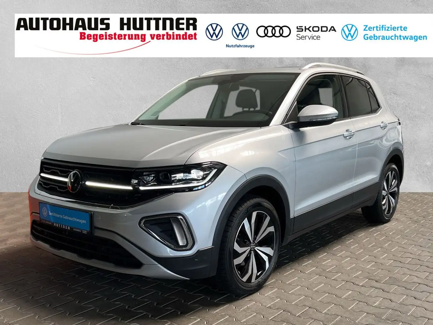 Volkswagen T-Cross STYLE 1.0 TSI DSG AHK MATRIX-LED RÜCKFAHRK Silber - 1