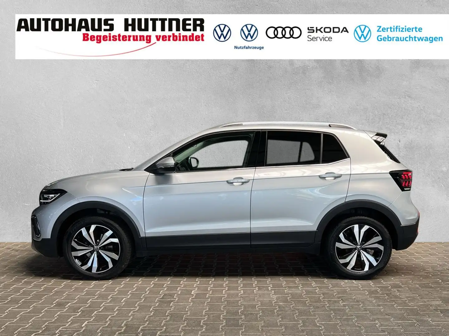 Volkswagen T-Cross STYLE 1.0 TSI DSG AHK MATRIX-LED RÜCKFAHRK Silber - 2