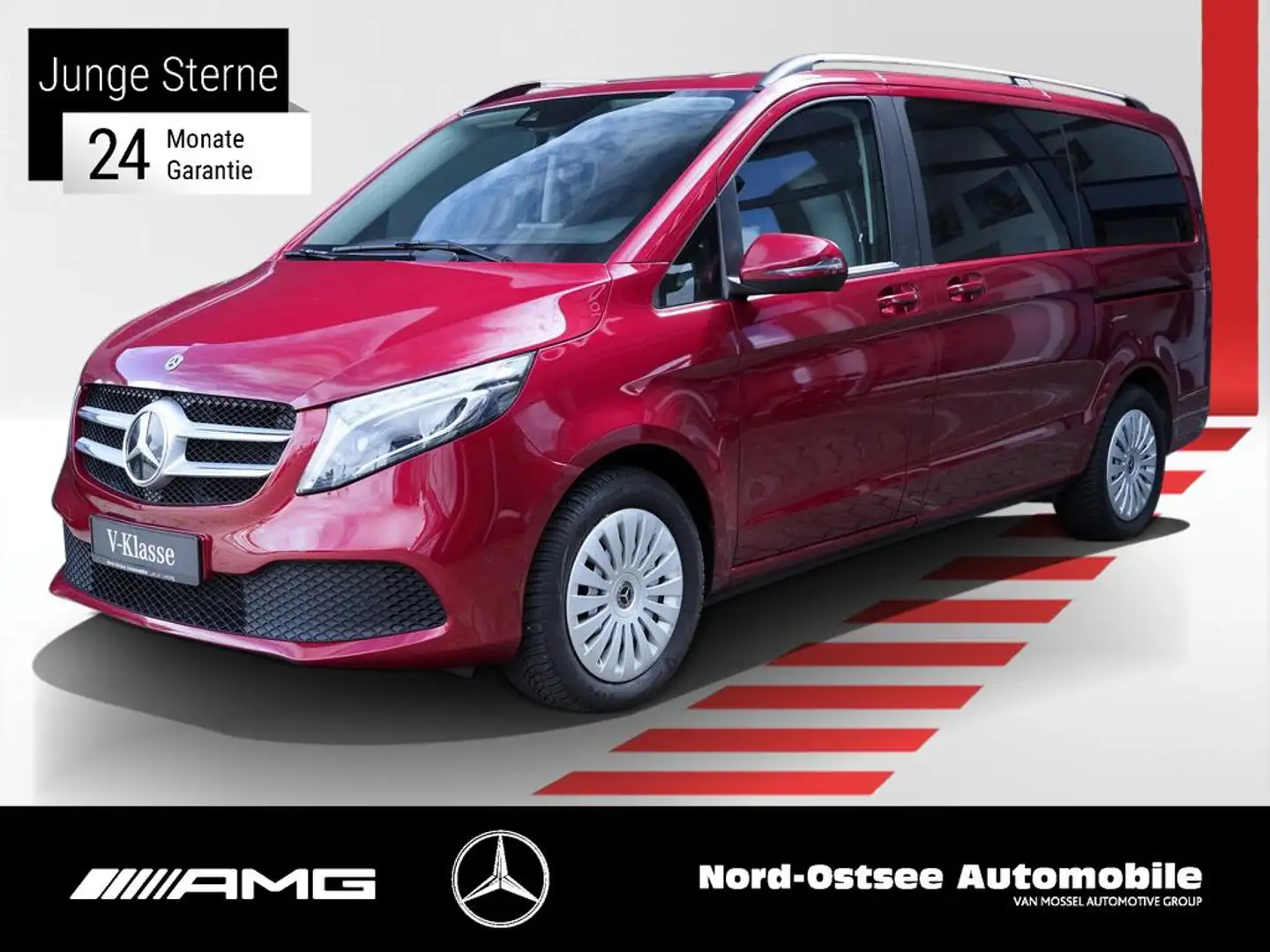Mercedes-Benz V 300 DISTRONIC AHK LED NAVI DAB SHZ PDC Rot - 1